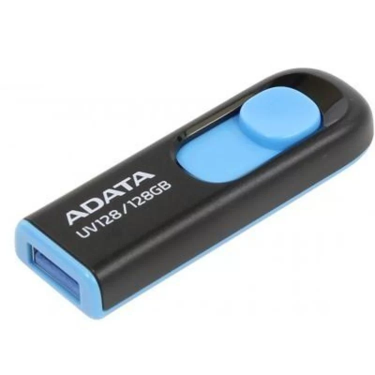 USB флеш накопичувач ADATA 128GB UV128 Black/Blue USB 3.1 (AUV128-128G-RBE) характеристики - фотографія 7