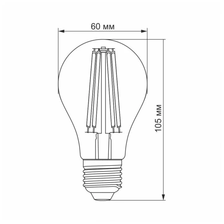 в продаже Лампочка Videx Filament A60F 10W E27 4100K 220V (VL-A60F-10274) - фото 3