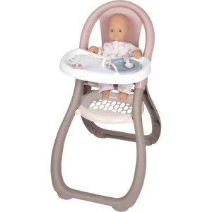 Игровой набор Smoby Toys Стульчик для кормления Baby Nurse Серо-розовый (220370)
