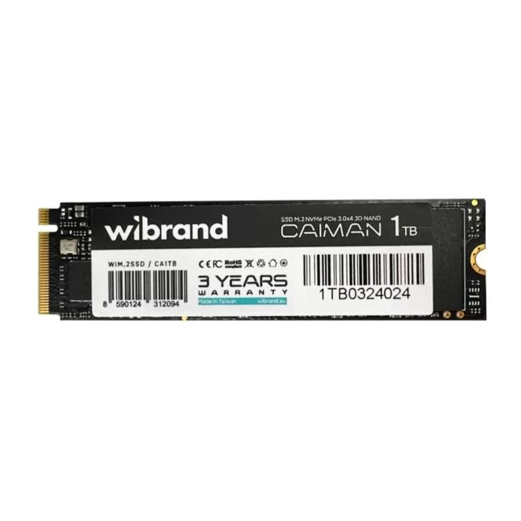 Накопичувач SSD M.2 2280 1TB Caiman Wibrand (WIM.2SSD/CA1TB) ціна 4 516грн - фотографія 2