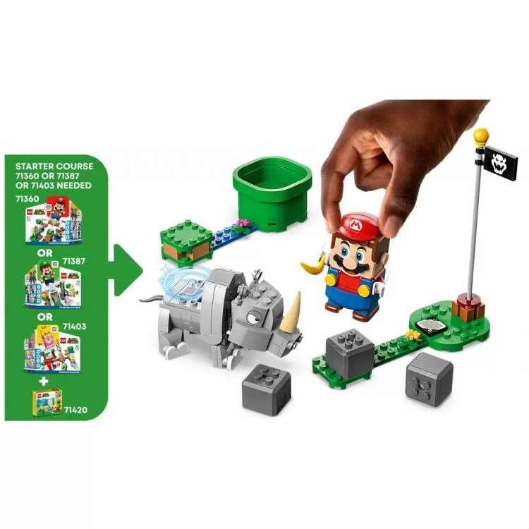 продаємо Конструктор LEGO Super Mario Носоріг Рамбі. Додатковий набір (71420) в Україні - фото 4