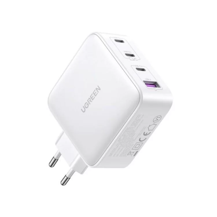 в продажу Зарядний пристрій Ugreen Nexode USB-A+3*USB-C 100W GaN Te ch Fast White (CD226/15337) - фото 3