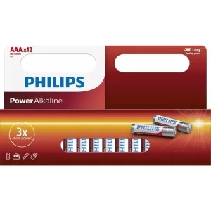 Батарейка Philips AAA Power Alkaline 1.5V LR03 * 12 (LR03P12W/10)