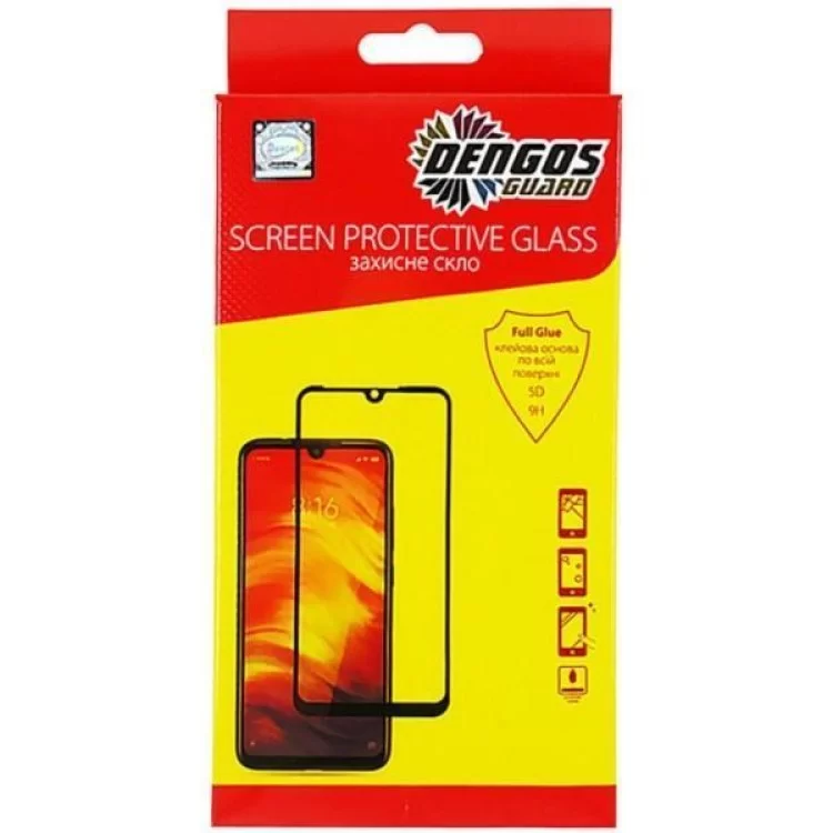 Стекло защитное Dengos Full Glue Samsung Galaxy A02s (А025), Black frame (TGFG-GA-01) в интернет-магазине, главное фото