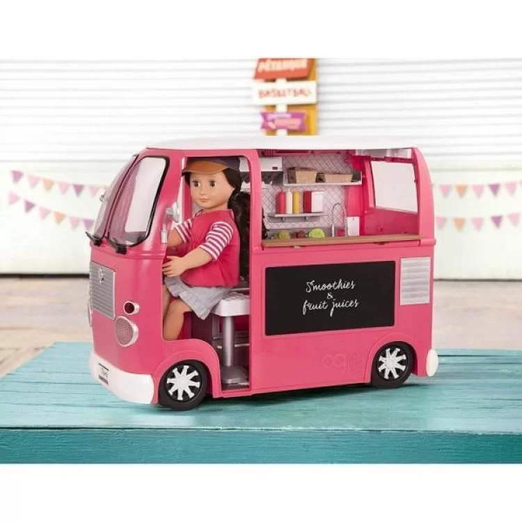 продаємо Ігровий набір Our Generation транспорт для ляльок Продуктовий фургон рожевий (BD37969Z) в Україні - фото 4