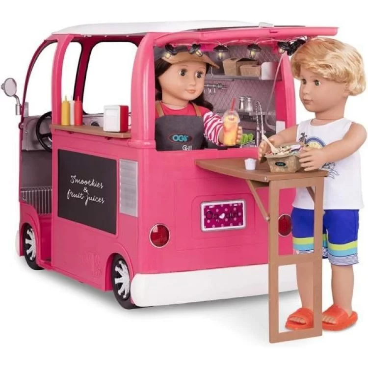 Ігровий набір Our Generation транспорт для ляльок Продуктовий фургон рожевий (BD37969Z) інструкція - картинка 6