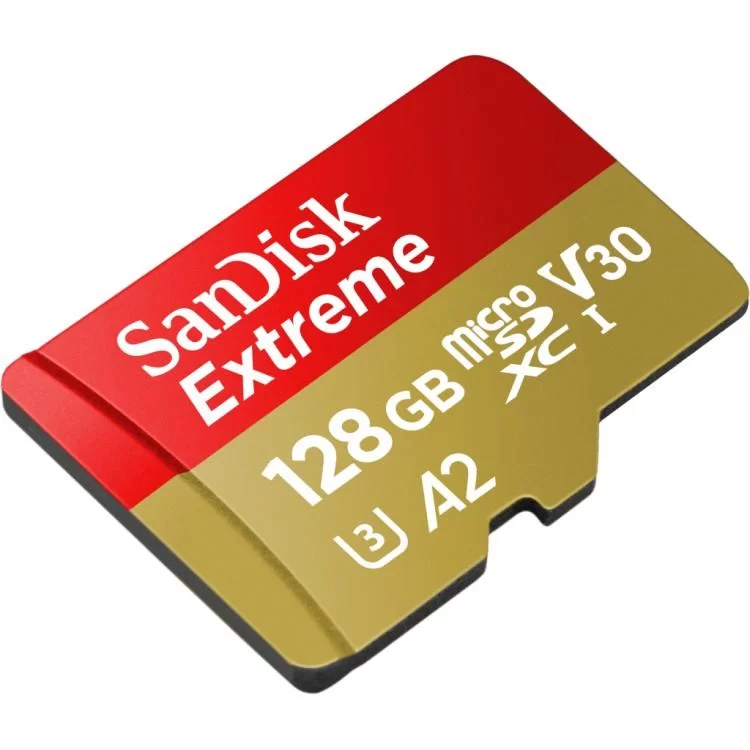 Карта памяти SanDisk 128GB microSD class 10 UHS-I U3 Extreme (SDSQXAA-128G-GN6MN) цена 965грн - фотография 2