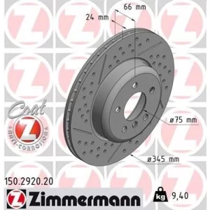 Тормозной диск ZIMMERMANN 150.2920.20