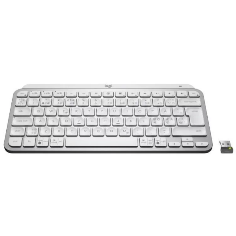 Клавіатура Logitech MX Keys Mini For Business Wireless Illuminated UA Pale Grey (920-010609) ціна 6 479грн - фотографія 2