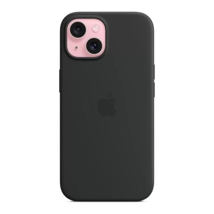 Чохол до мобільного телефона Apple iPhone 15 Silicone Case with MagSafe Black (MT0J3ZM/A) ціна 3 779грн - фотографія 2