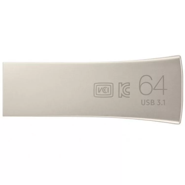 USB флеш накопичувач Samsung 64GB Bar Plus Silver USB 3.1 (MUF-64BE3/APC) ціна 864грн - фотографія 2