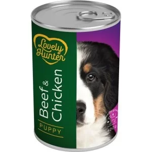 Консервы для собак Lovely Hunter Puppy Beef and Chicken 400 г (LHU45358)