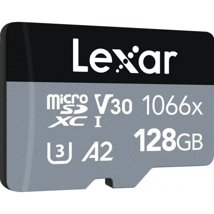 Карта памяти Lexar 128GB microSDXC class 10 UHS-I 1066x Silver (LMS1066128G-BNANG) цена 1 063грн - фотография 2