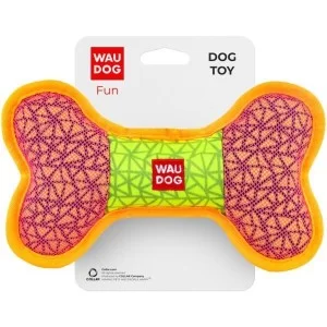 Іграшка для собак WAUDOG Fun Кістка 20х12 см рожева (62087)