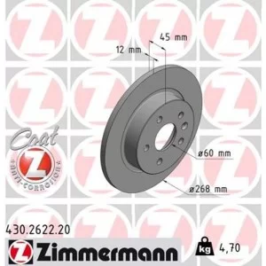 Гальмівний диск ZIMMERMANN 430.2622.20