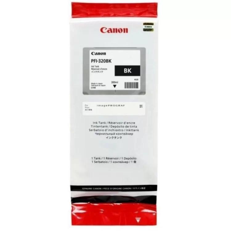 Картридж Canon PFI-320 black, 300ml (2890C001AA) ціна 8 656грн - фотографія 2