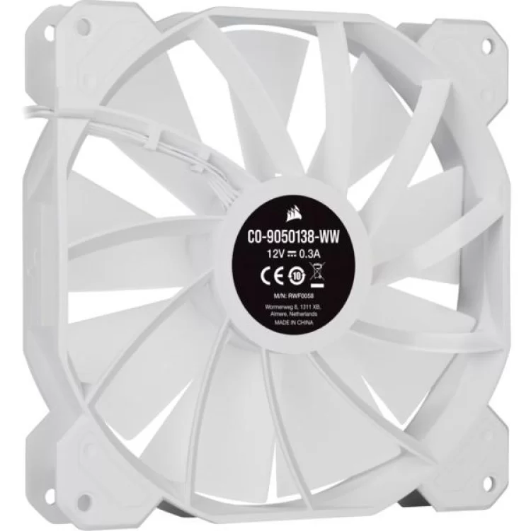 Кулер до корпусу Corsair SP140 RGB ELITE White (CO-9050139-WW) характеристики - фотографія 7