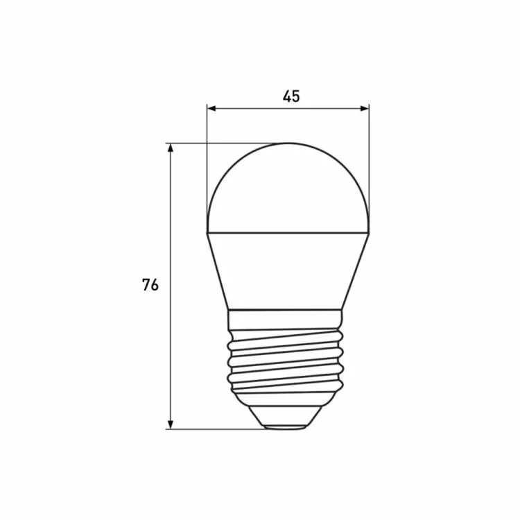 в продаже Лампочка Eurolamp LED G45 5W 530 Lm E27 4000K deco 2шт (MLP-LED-G45-05274(Amber)) - фото 3