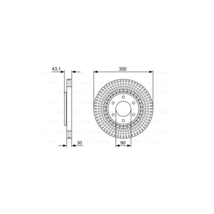 Тормозной диск Bosch 0 986 479 V51