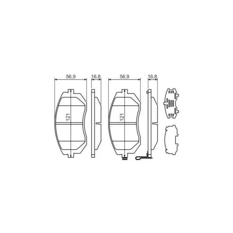 Тормозные колодки Bosch 0 986 494 315