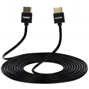Кабель мультимедійний HDMI to HDMI 3.0m 2.0 Slim black 2E (2EW-1119-3m)