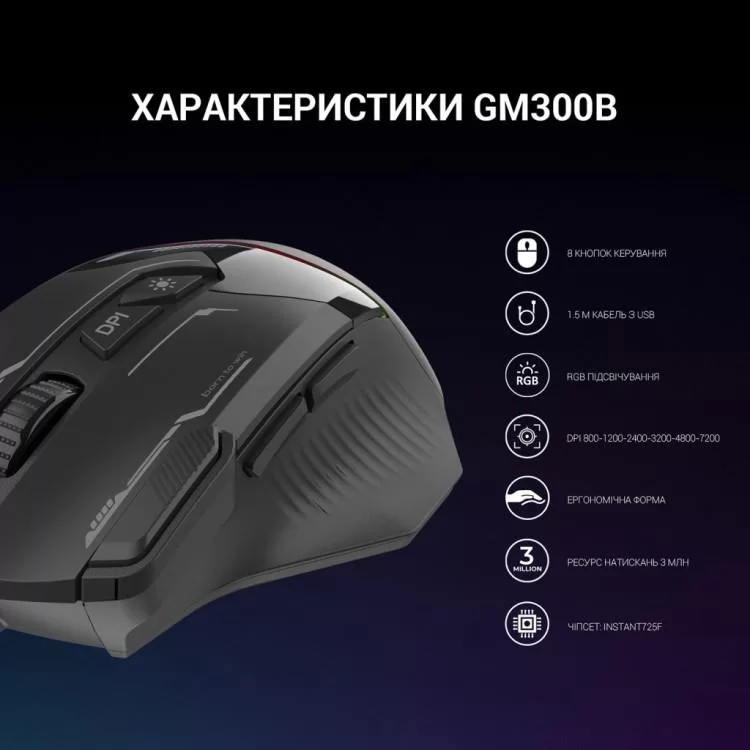 Мишка GamePro GM300B USB Black (GM300B) інструкція - картинка 6