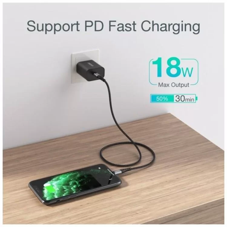 продаємо Дата кабель USB-C 3.1 to Lightning 3.0m 20W MFI Choetech (IP0042) в Україні - фото 4