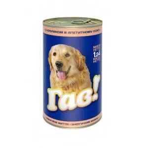 Консервы для собак Гав! с кроликом в аппетитном соусе 1.24 кг (4820083902673)