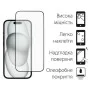 Стекло защитное Dengos Full Glue iPhone 15 (black) (TGFG-318)