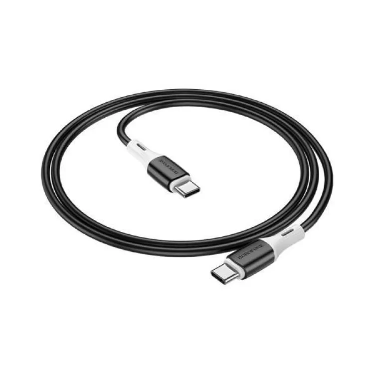 Дата кабель USB-C to USB-C 1.0m BX79 3A Black BOROFONE (BX79CCB) цена 99грн - фотография 2