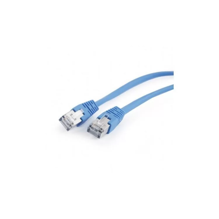 Патч-корд 0.5м FTP cat 5е CCA blue Cablexpert (PP22-0.5M/B) ціна 68грн - фотографія 2