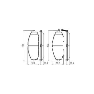 Гальмівні колодки Bosch 0 986 494 560