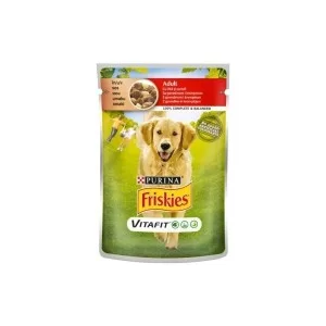 Вологий корм для собак Purina Friskies з яловичиною та картоплею у підливці 100 г (7613035800823)