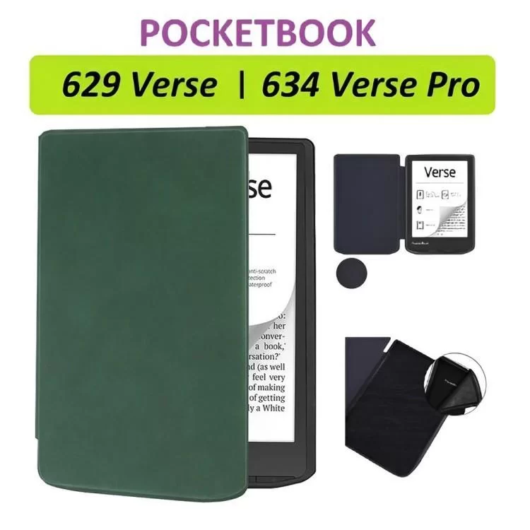 Чохол до електронної книги BeCover Smart Case PocketBook 629 Verse / 634 Verse Pro 6" Dark Green (710453) інструкція - картинка 6