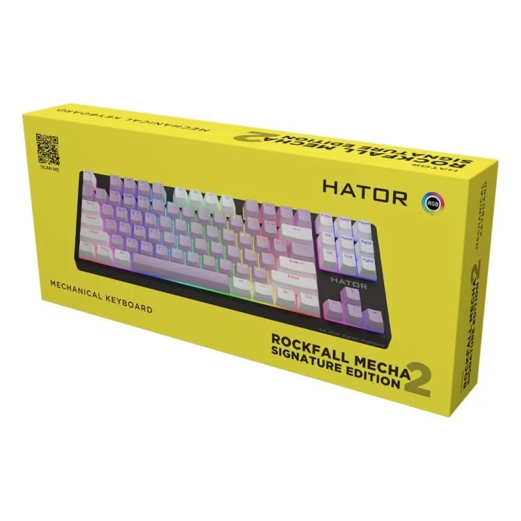 Клавіатура Hator Rockfall 2 Mecha Signature Edition USB Black/Lilac/White (HTK-520-BLW) інструкція - картинка 6