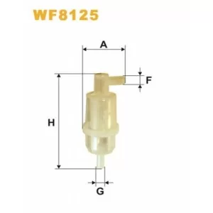 Фильтр топливный Wixfiltron WF8125