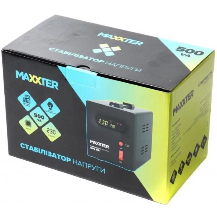 в продажу Стабілізатор Maxxter MX-AVR-S500-01 - фото 3