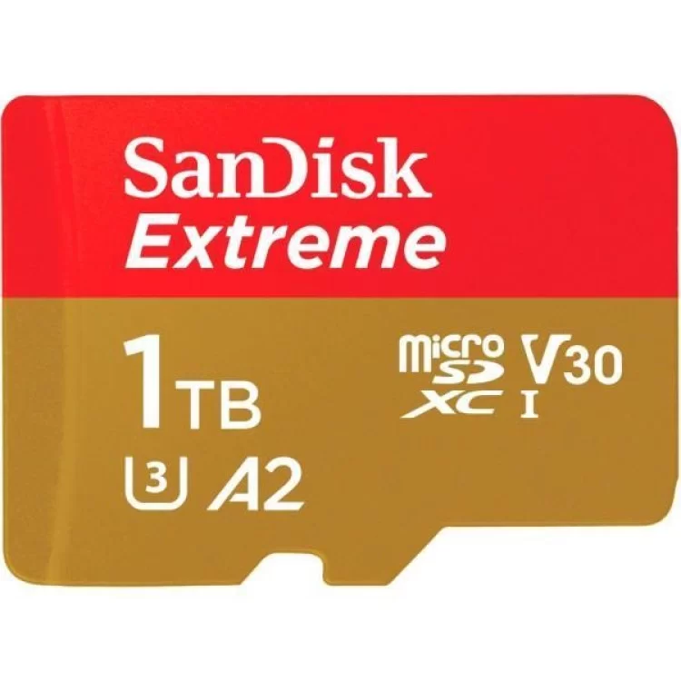 Карта памяти SanDisk 1TB microSD class 10 UHS-I U3 V30 Extreme (SDSQXAV-1T00-GN6MA) цена 7 461грн - фотография 2