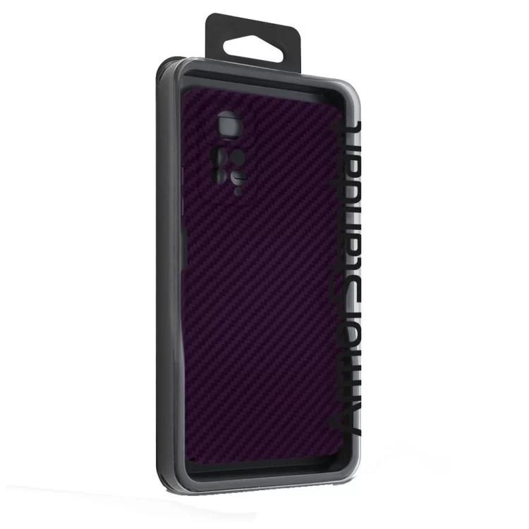 в продажу Чохол до мобільного телефона Armorstandart LikeCarbon Xiaomi Redmi Note 12 Pro 4G Purple (ARM71946) - фото 3