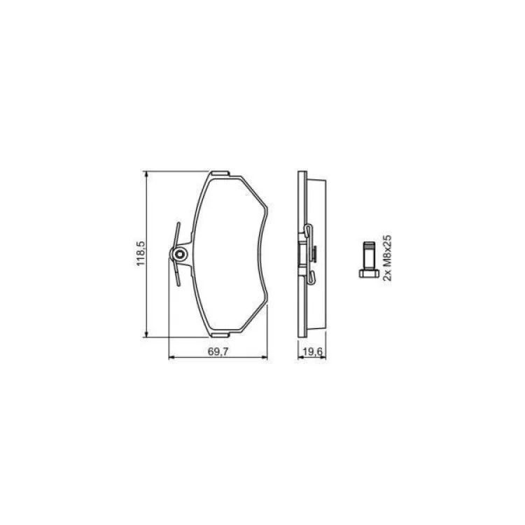 Тормозные колодки Bosch 0 986 494 021