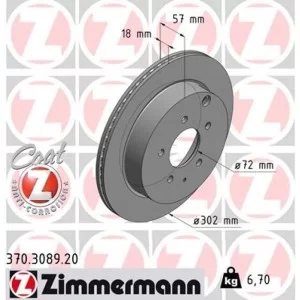 Гальмівний диск ZIMMERMANN 370.3089.20