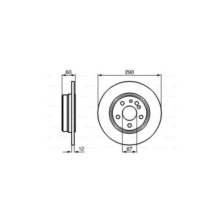Гальмівний диск Bosch 0 986 478 607