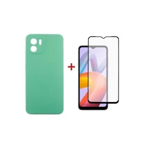 Чехол для мобильного телефона Dengos Xiaomi Redmi A2 Case + Glass (Mint) (DG-KM-82)