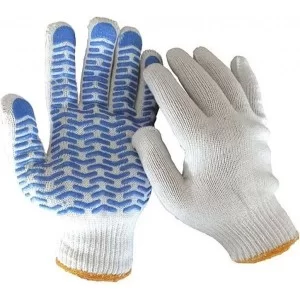 Захисні рукавиці Werk ХБ натур., синя "хвиля" (47767)