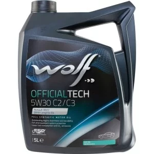 Моторна олива Wolf OFFICIALTECH 5W30 C2/C3 5л (8332579)