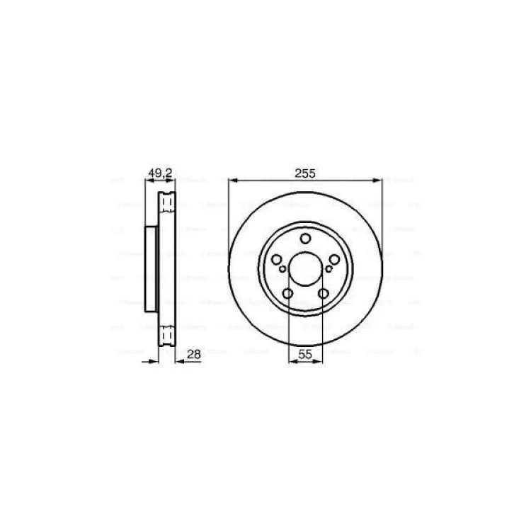 Тормозной диск Bosch 0 986 478 858