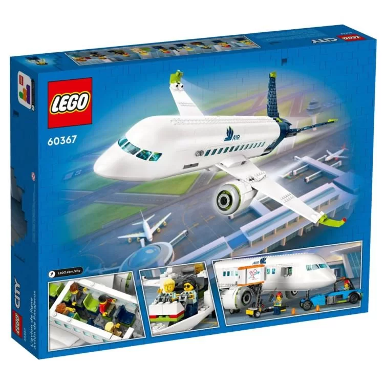 Конструктор LEGO City Пассажирский самолет 913 деталей (60367) обзор - фото 8