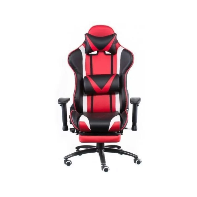 Кресло игровое Special4You ExtremeRace black/red/white with footrest (E6460) цена 10 639грн - фотография 2