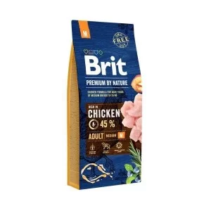 Сухий корм для собак Brit Premium Dog Adult M 15 кг (8595602526376)