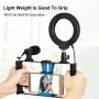 Набор блогера Puluz 4in1 (ring light, mount, phone holder, microphone) (PKT3025L)